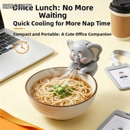 IESPOIR1T1 Elephant Animal Fans Coffee Chiller, Mini 3 Speeds Clip-On Mini Food Cooling Fan, USB Rec