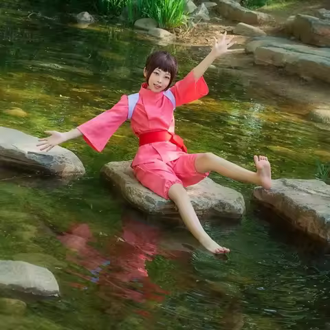 Spirited Cosplay Nigihayami Kohakunushi Ogino Chihiro Away Costume Performance Uniform Suit Hallowee