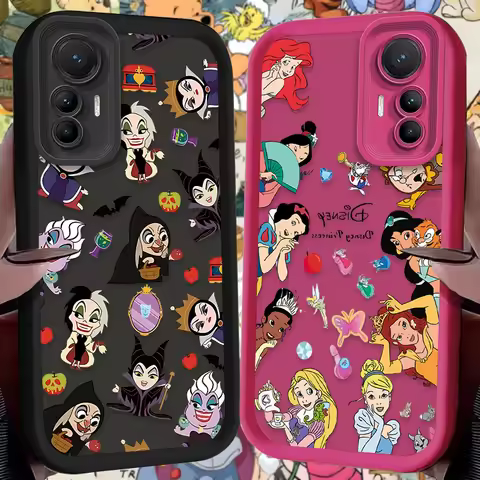 Disney Princess Villain Soft Case for Xiaomi 14T 13T 12T 11T 13 12 11 Lite 5G NE POCO X6 X5 F6 F5 F3