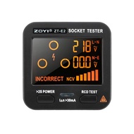 ZOYI ZT-E8 Digital Socket Tester Smart LCD Outlet Checker Socket Tester