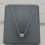 Dafu Silver House Platinum Necklace PT950 Small Waist