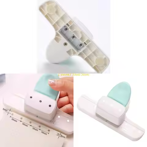 A3PC 3 Hole Puncher 4mm Round Hole Punches Machine 19mm Hole Spacing for Binder Notebook Scrapbookin
