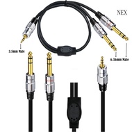 NEX 3 5mm to Dual 6 35mm Stereo  Cord Y-Splitter Cable 50cm 19 68in Wire