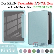 For Kindle Paperwhite 7 / 6 / 5th Gen DP75SDI EY21 6.0'' E-Reader Fashion Glitter Finish Acrylic Cas