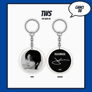 GANTUNGAN HOLOGRAM KEYCHAIN TWS PLAY HARD REVERSIBLE KEYCHAIN KPOP KEYCHAIN UNOFFICIAL DOHOON HANJIN
