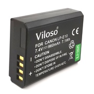 Viloso EOS LP-E10 Rechargeable Li-ion Battery for Canon EOS 1300D 1200D 1100D 10D DSLR