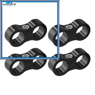 [JTFY] Hose Separator Clamp Fuel Line  for Double Hole Mounting Clamp Aluminum Black AN8