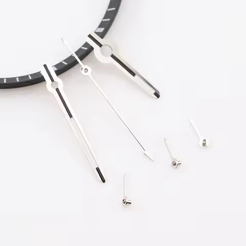 Silver Chronograph Hands Set for Seiko Mods Daytona VK63 Movements Men's Watch Replacement Parts