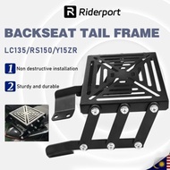 LC135 V1-V8 RS150 Y15 SYM Rear Rack Monorack Mono Rack Adjustable Rear Rack Lipat Motorcycle Heavy D
