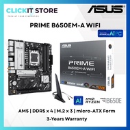ASUS PRIME B650EM-A WIFI Micro-ATX Motherboard - AMD B650, DDR5, PCIe 5.0, M.2 x 3, Wi-Fi 6, DP/HDMI