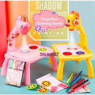 Children Led Projector Art Drawing Table Kids Painting Board Desk Led Projector Painting Drawing Tab