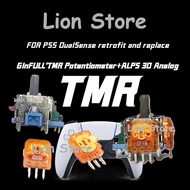 เทือกเขาแอลป์ TMR สำหรับ PS5/DS5 Dualsense จอยสติ๊กแบบแอนะล็อกพร้อมโพเทนชิโอมิเตอร์เซ็นเซอร์ TMR สำห