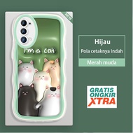 OPPO Reno 2Z 3 4 4F 5 5K 6 7 8 8T 7Z 8Z 9 F21 S A1 Pro 5G 4G Phone Case Pattern I'm a Cat 3D Colorfu