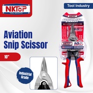 NKTOP 10" Aviation Snip Scissors | Aviation Snip Straight | Industrial Tools | Industrial Grade