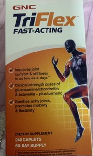 GNC TriFlex Fast Acting 240 caplets Joint Health GNC 活速效關節 關節健康 240 粒 關節寶