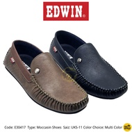 EDWIN Brand Men’s PU Leather Comfort Casual Slip on Mocassin Shoes ( E30417 )