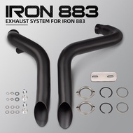 For Harley Iron 883 HD 883 / XL48 Motorcycle Exhaust Full System Modify Exhaust Pipe