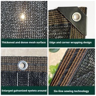 Outdoor Encrypted Shade Net Household Courtyard Car Shed Shade Shade Net Enclosed Perforated Thicken