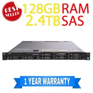 ขาย Server Dell R630 CPU E5-2670V3x2  HDD SAS600GBx4 RAM128GB RAID H730 Dual PSUx2 ประกัน 1 ปี !!! U