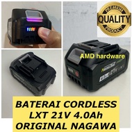 NAGAWA BATERAI CORDLESS 21V 4Ah Battery Bor Cordless Impact Wrench Socket Batere 21 Volt 48V Bisa ut