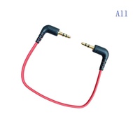 All Right Angle 3 5Mm Male to Male Cable Short 19Cm 3 5Mm Microphone Cable for SC7 Mic Connection an