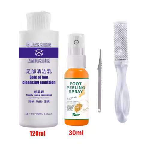 Foot Exfoliator Softener Cream Spray Kit 7 Seconds Remove Dead Skin Calluses Foot Mask Anti-Cracked 