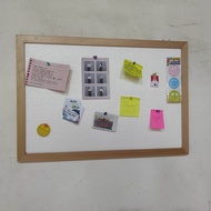 Papan Buletin Gabus Putih Untuk Tempel Catatan Note/foto/pin/Asesoris/pengumuman dll Papan Memo Madi
