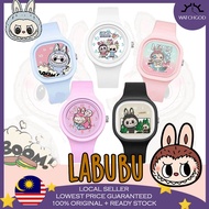 🔥LABUBU THE MONSTER🔥 LABUBU Kids Watch Cartoon Digital Trendy Kids Children's Watch Quartz Jam Tanga
