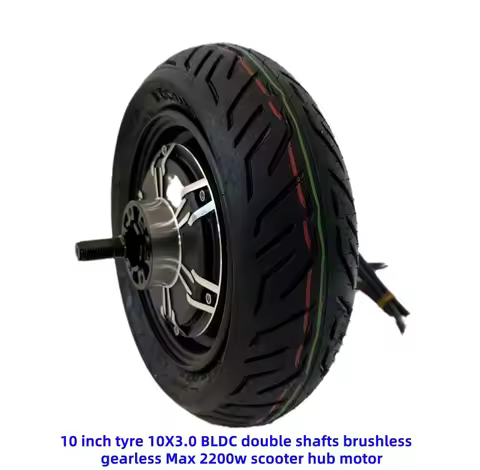 10 inch tyre 10X3.0 BLDC double shafts brushless gearless Max 2200w scooter hub motor kit phub-bs