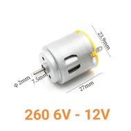 Brushed 260 DC 6V - 12V Low RPM RC Motor RC Car