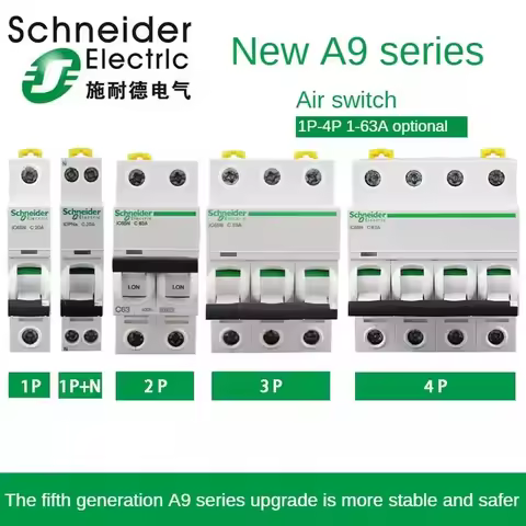 Schneider Air Switch Miniature Circuit Breaker iC65N/60N 1/2/3/4P Household 1/2/3/4/6/10/16/20/25/32