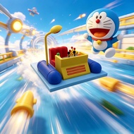 3D Printing Doraemon Time Machine 3D Printing Miniature Model Toy 1/64 Assembly Decoration DIY Handm