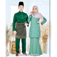 (FREE POSTAGE) [S-5XL] FAMILY SET BAJU MELAYU RAYA LELAKI SUAMI & BAJU KURUNG RAYA PEREMPUAN ISTERI 