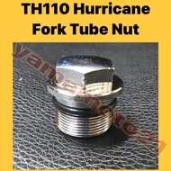 HONDA TH110 HURRICANE KAN FORK TUBE NUT // TH110 HURRICANE FRONT FORK CAP BOLT WITH ORING O-RING COLLAR