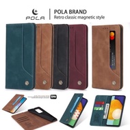 Flip Case Samsung J4 Plus - J6 Plus - Samsung J5 Pro Premium Leather Retro Case Magnetic Pattern