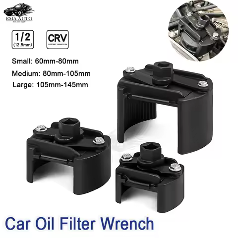 60-105mm Adjustable Steel Spanner For Car Oil Filter Wrench Fuel Filter Cast Removal Repair Tool Tru