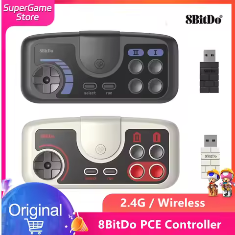 8BitDo PCE 2.4G/TG 16/PCE Core 2.4g Wireless Gamepad For PC Engine Mini CoreGrafx Mini TurboGrafx-16