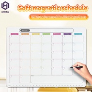 Refrigerator Magnetic Daily Weekly Monthly Planner Calendar Refrigerator Magnet Planner Magnetic Whi