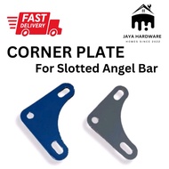 Corner Plate Slotted Angle Bar / Besi Rak Bracket / Rack Shelf