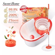 [New arrival] SupaMop F103 Trendy Spin Mop Set Release Grapefruit Fragrance/1 Year Warranty/99.9% Antibacterial