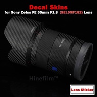 For FE55 1.8 / 55mm 1.8 Lens Stickers Decal Skin Wrap for Sony Zeiss FE 55mm F1.8 ( SEL55F18Z ) Lens