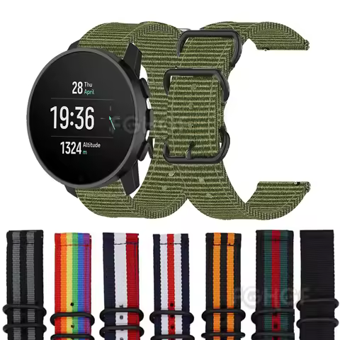 Nylon Canvas Strap For Suunto Vertical/Ocean/RACE S Smart Watch Band Bracelet For Suunto 9 Peak Pro/