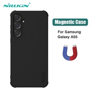 For Samsung A55 Case NILLKIN Frosted Shield Pro Magnetic Wireless Charging Cover for Samsung Galaxy 