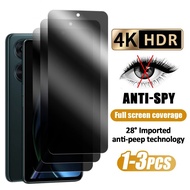 3Pcs Anti-Spy Privacy Tempered Glass OPPO A18 A38 A98 A78 A57 A58 A16K A17 A17K A16 A94 A15 A15S A35