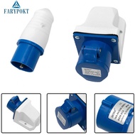 Industrial Waterproof Socket + Plug Van 16 Amp 16A 3 Pin Socket And Plug