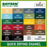 ▪ ▗ ▣ Boysen Quick Dry Drying Enamel Paint 1/4l For Wood Metal Surfaces