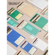 Japan Raymay Da Vinci Handbook Accessories Index Page Storage Bag Backing Board Ruler A6/A7/M5