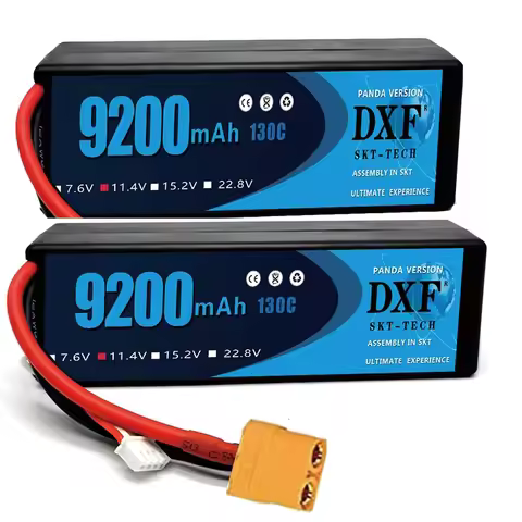 DXF 3S Lipo Battery 9200mAh 11.4V 130C HV with XT90 EC5 Hardcase for 1/8 Buggy Truggy Offroad Car Bo