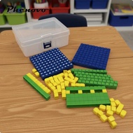 [Phenovo] Base Ten Blocks Set Educational Place Value Blocks Hands-On Learning Counting