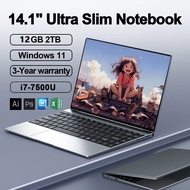 【 3-year warranty 】 2025 ultra-thin i7 laptop Windows 11 Pro 14.1-inch Intel Core i7-7500U laptop 12